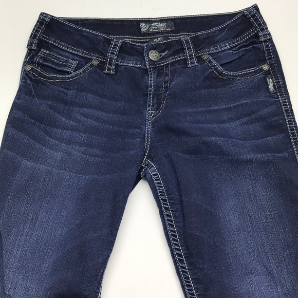 Womens Silver SUKI SLIM BOOT Jeans Sz 31x32 - Picture 7 of 10
